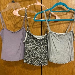 A&E cropped tank-Gray